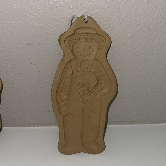 Brown Bag Cookie Art Mold Raggedy Andy 1988 & Raggedy Ann - Picture 3 of 4